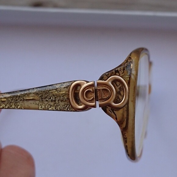 Christian Dior gold tone mod 2872 eyeglasses - Frame only - Picture 6 of 11